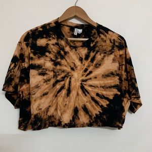 H&M Tie Dye Crop Tshirt